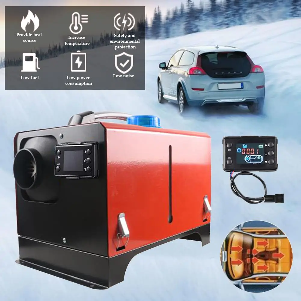 

Car Diesels Air Heater Parking Heater 5KW 12V 24V Car Auxiliary Heater Durable Air Diesels LCD Screen Display Switch