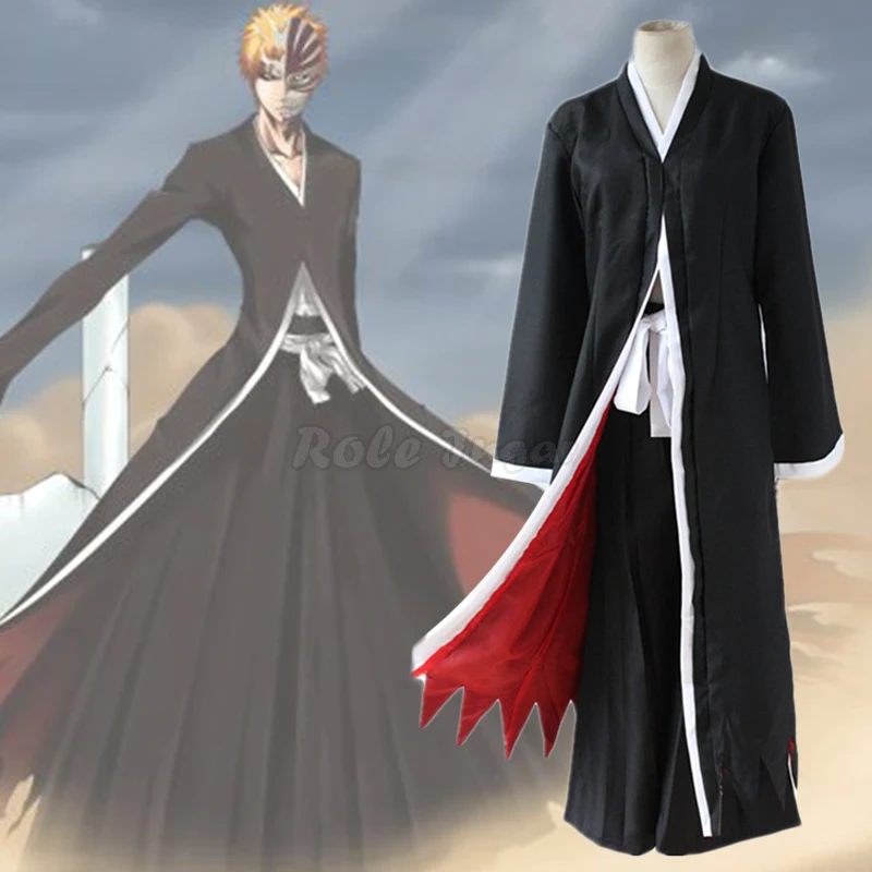 Косплей Kurosaki с рисунком из аниме отбеливатель для Хэллоуина карнавала вечеринки