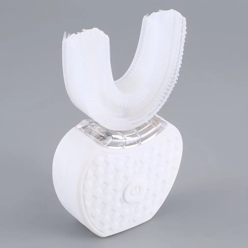 

360 Degree Automatic Smart Brush Electric U-shaped USB Oral Toothpaste Toothbrush Silicone Brush Head Generation 1 AND 2