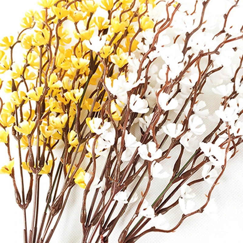 2 шт. искусственные вишневые весенние сливы персиковые ветки шелковые цветы