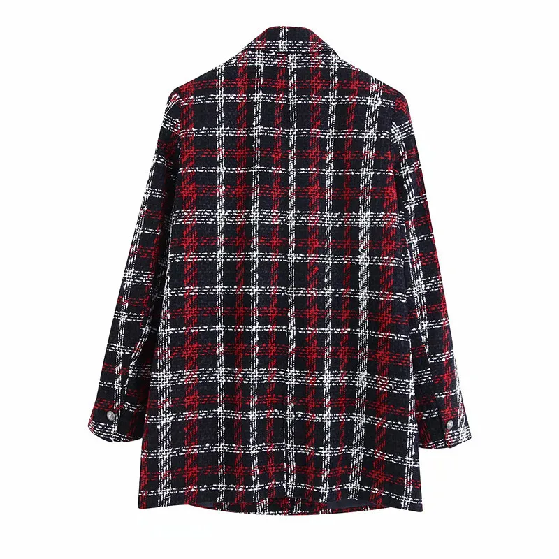 Vadim Veste Femme Zaful зимняя Длинная женская накидка в клетку длинный пуховик женские пальто Manteau Laine Casaco Rosa Preto Manteaux YL282