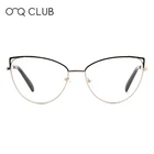 Женская Клубная оправа для очков, винтажная металлическая оправа для диоптрийных очков, модель FK1571, O-Q