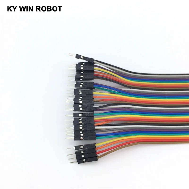 Перемычка dupont для кабеля 40 шт. кабель линия штырь-гнездо 20 см 2 54 мм 1P arduino Набор