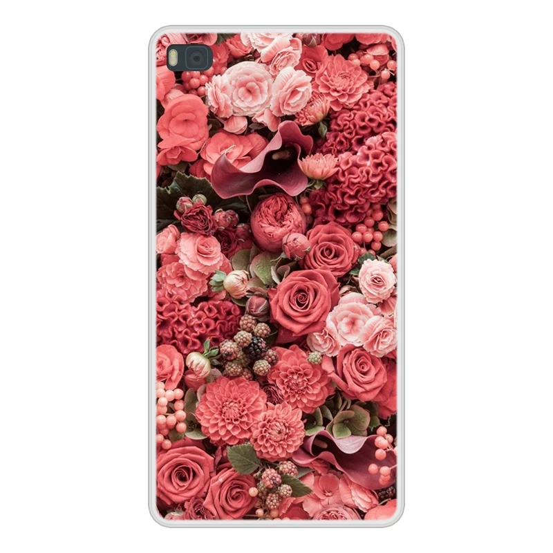 Чехол для Huawei P8 мягкий силиконовый чехол из ТПУ с рисунком P 8 GRA L09 телефона в