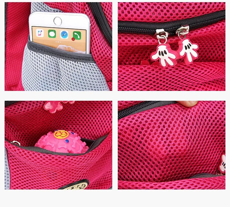 

Pet Dog Carrier Puppy Travel Mesh Backpack Front Travel Portable Shoulder Bag