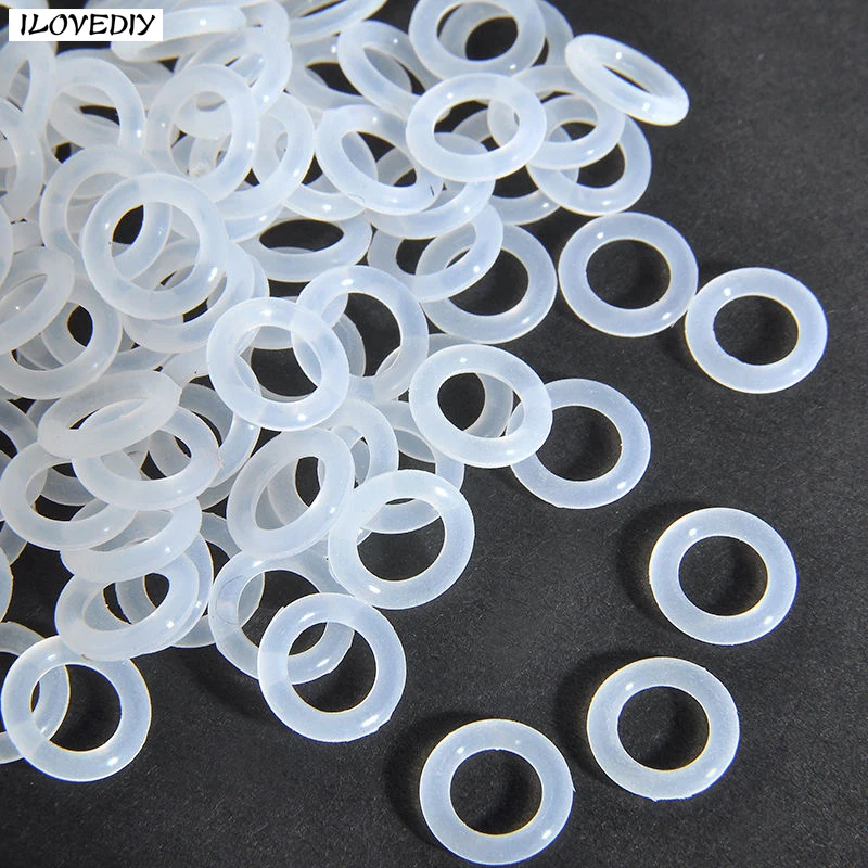 120Pcs High Elastic Silicone Rubber O Ring Switch Dampeners White For Mechanical Keyboard Cherry MX  Diy Craft Accessories