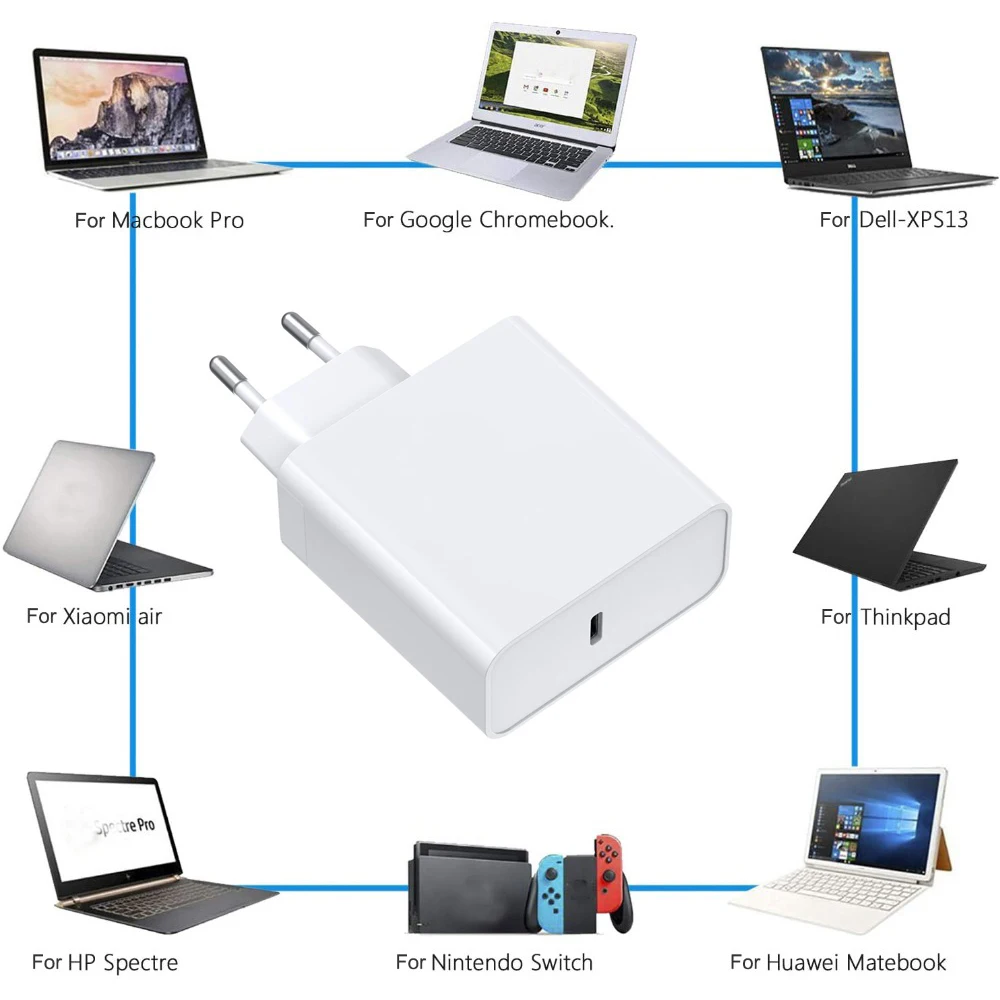 45 вт 65 вт 87 вт 20в 3 25a usb type c pd зарядное устр