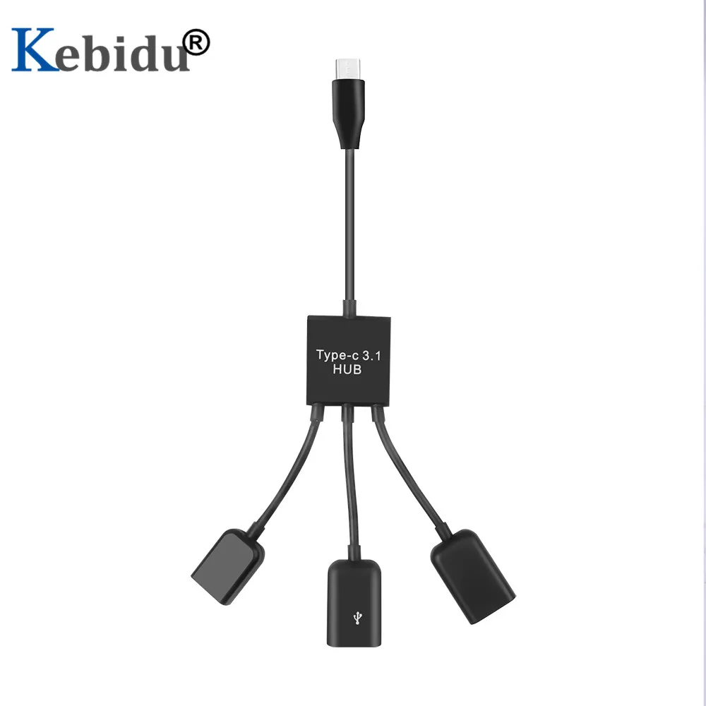 Kebidu несколько USB C концентратор OTG 4 порта type зарядное устройство черз порт