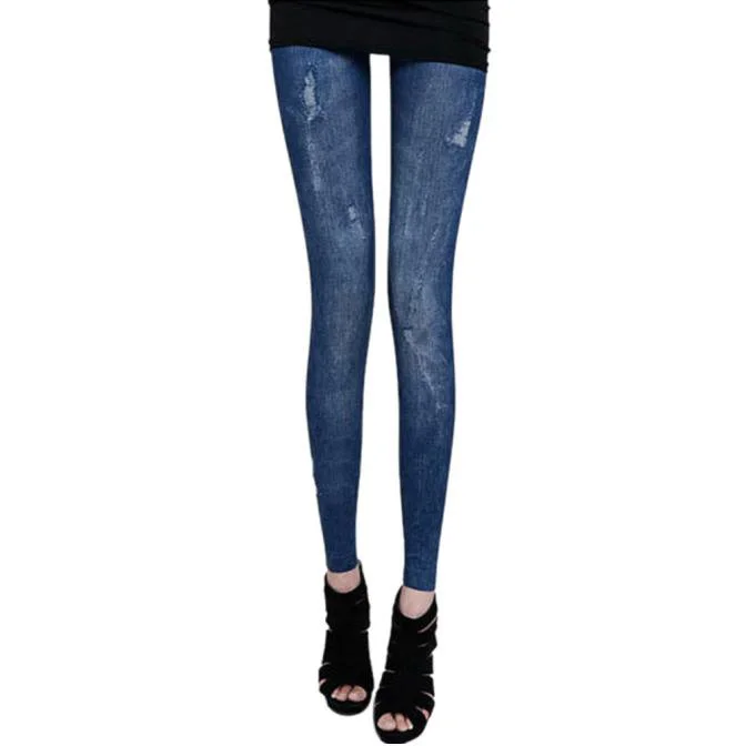Blue Nice Stretchy Jeans Women Look Fashion Jeans For Women Sexy Slimming Skinny Leg Pants Hole Jeans mujer - Цвет: Blue