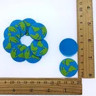 10 шт. милый круглыйквадратный бисквит авокадо звезда земли с радугой DIY Flatback мягкий аксессуар