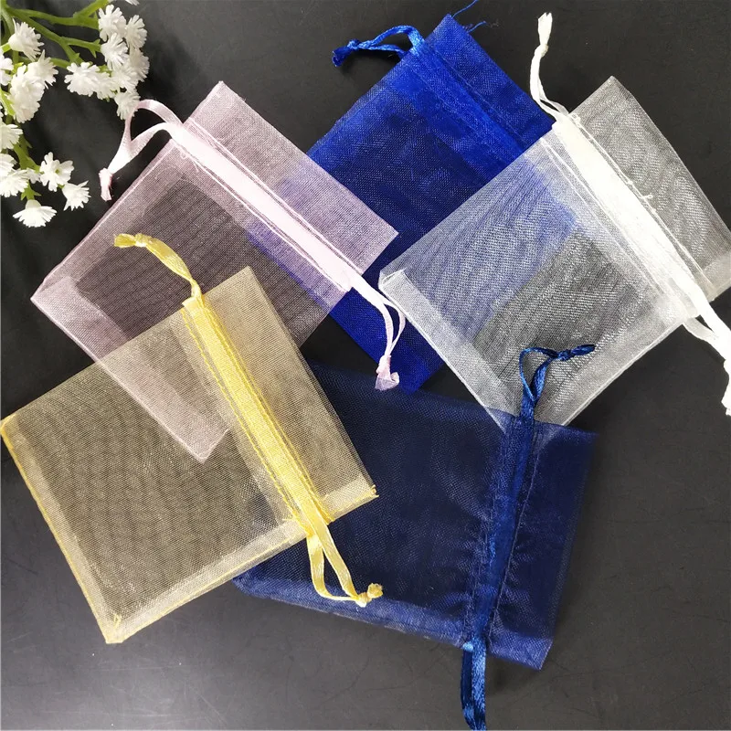 50 шт. Сумка из органзы сумка для ювелирных изделий свадебные украшения