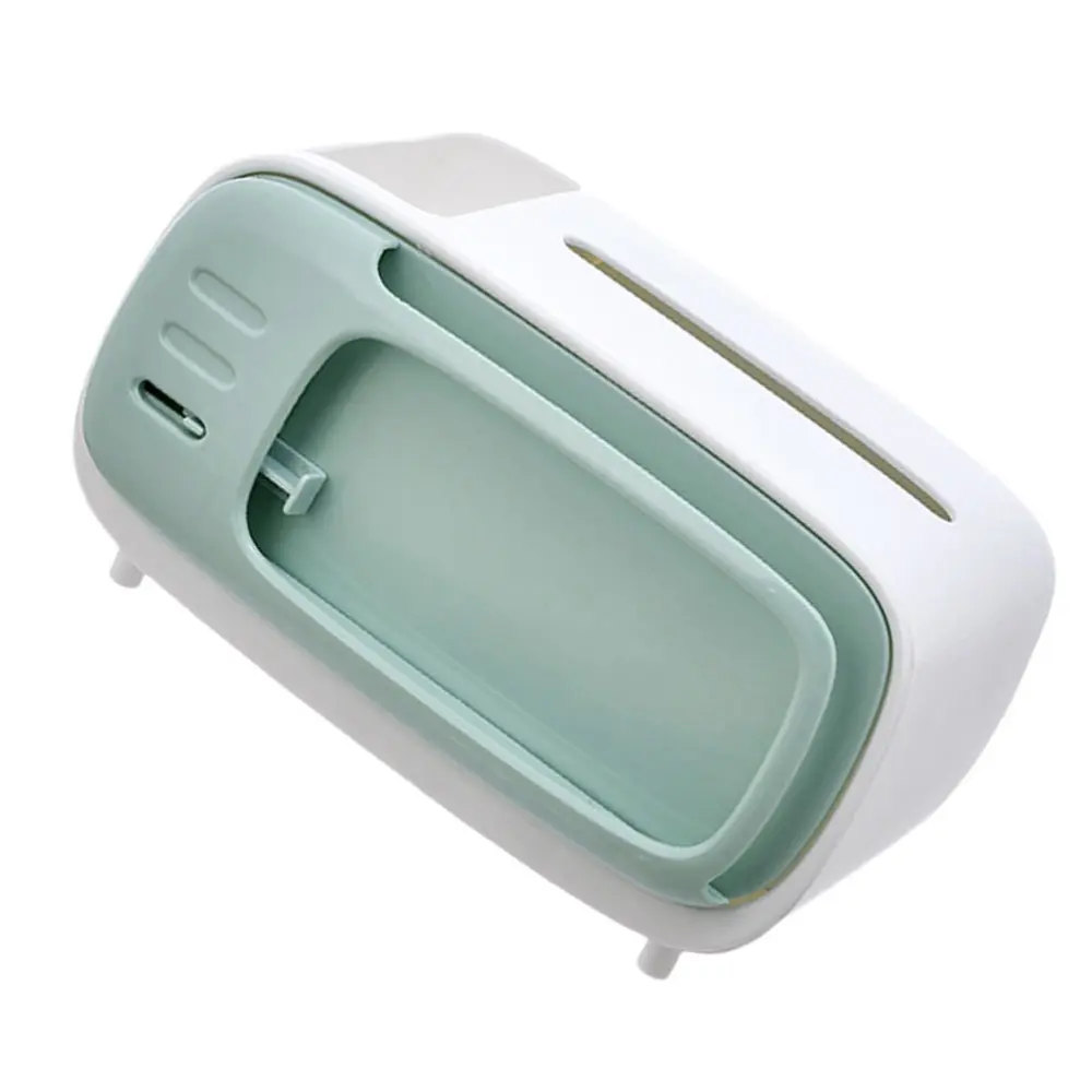 

1pc Simple Paper Towel Holder Home Tissue Storage Box Tissue Case (Green)
