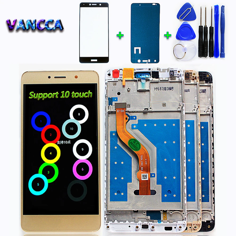 Vancca 5 дюймов ЖК-дисплей для Huawei Y7 Prime 2017 IPS 1280*720 сенсорный экран дигитайзер в сборе
