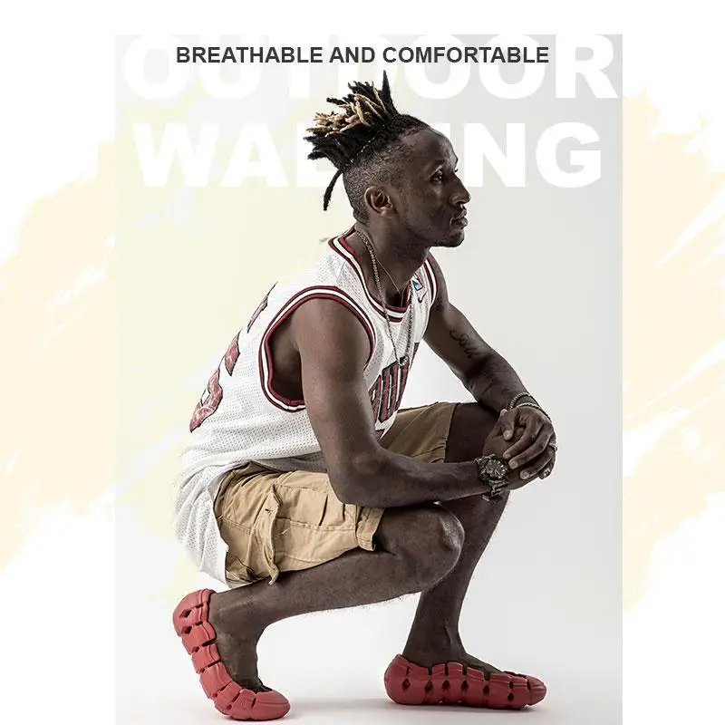 No Upper Design Convertible Slippers Fashion Trendy Brand Convertible Slippers For Men To Wear In Summer, No Sense, No Upper, Br