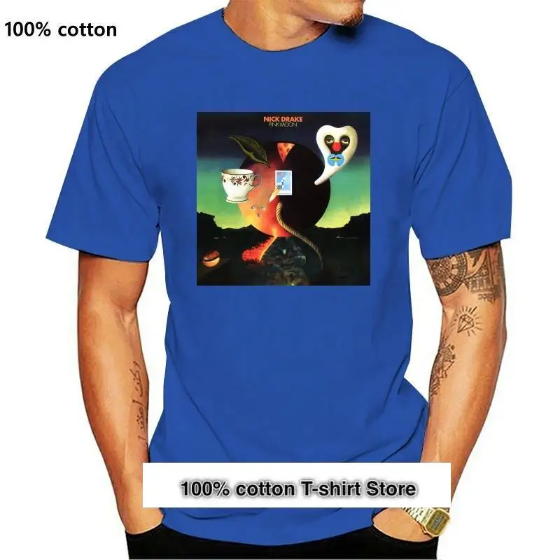 

Nuevo Nick Drake Luna Rosa cantante y músico negro blanco camiseta tamaño S-3Xl camiseta de hip hop camiseta