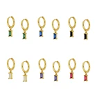 Женские серьги-кольца в богемном стиле, серебристого и золотистого цвета