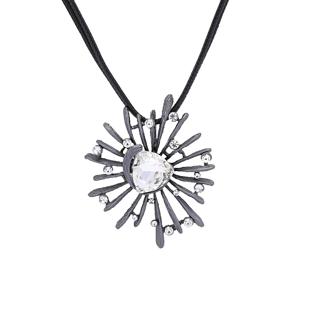 Женская Золотая цепочка с декоративным кристаллом Геометрическая свадебные