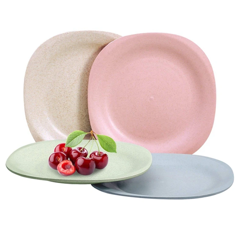 Микроволнистые тарелки для кормления ребенка (4 упаковки) 7 28 дюйма пшеничная