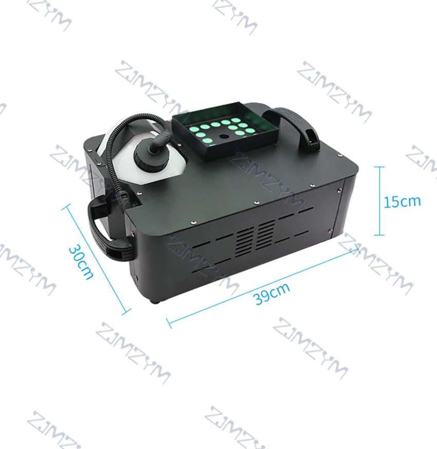 Pаспродажа 1500 Вт Светодиодная противотуманная машина вертикальная дымовая машина 24x9 Вт Профессиональный дымовой генератор для сценического оборудов...