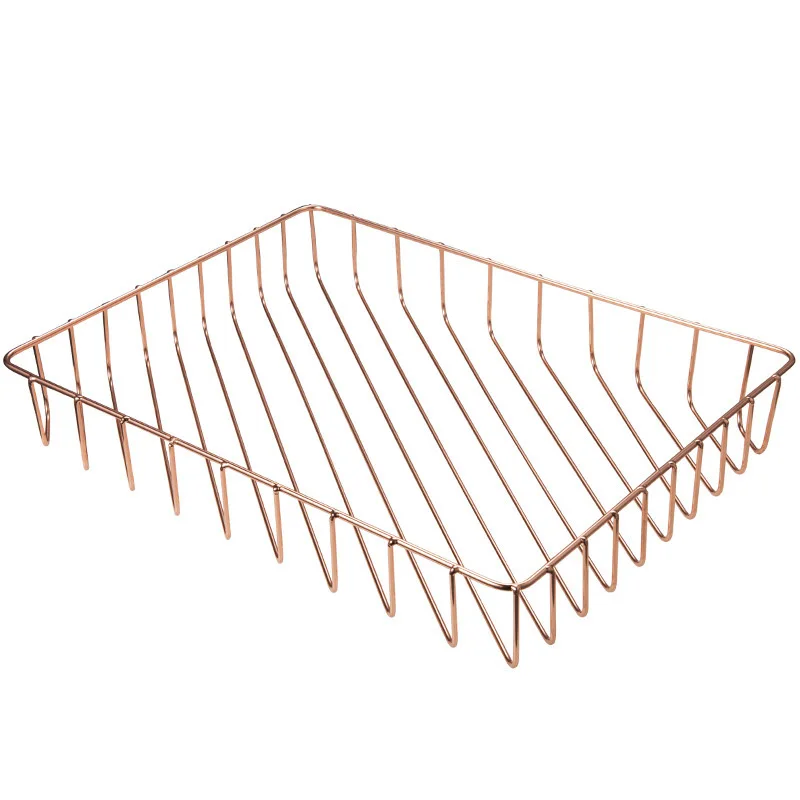 Розовое золото Настольный поднос письма провода лоток для документов