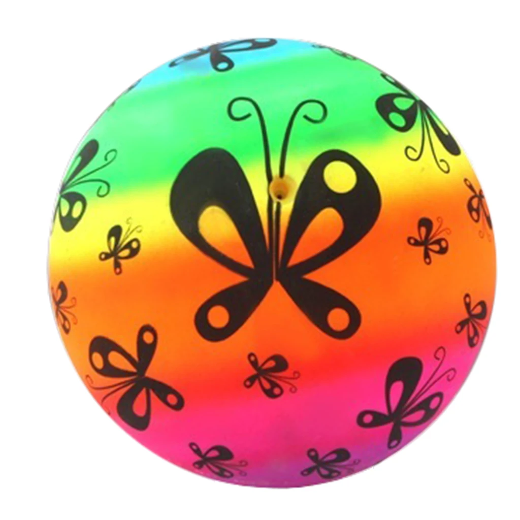 

Kids Soccer Ball Children Sports Training Ball Rainbow Indoor Outdoor Toddlers Recreational Toy Ball