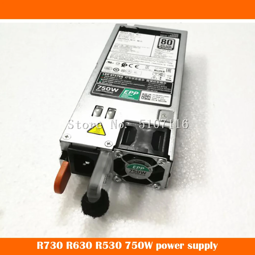 

Для R630 R730 R730XD G6W6K V1YJ6 HTRH4 D750E-S6 0G6W6K 0V1YJ6 0HTRH4 750W блок питания будет полностью протестирован перед отправкой