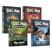 4 Books Set Dog Man The Epic Collection 1-4 English Kids Child Hilarious Humor Novel Manga Comic Book New