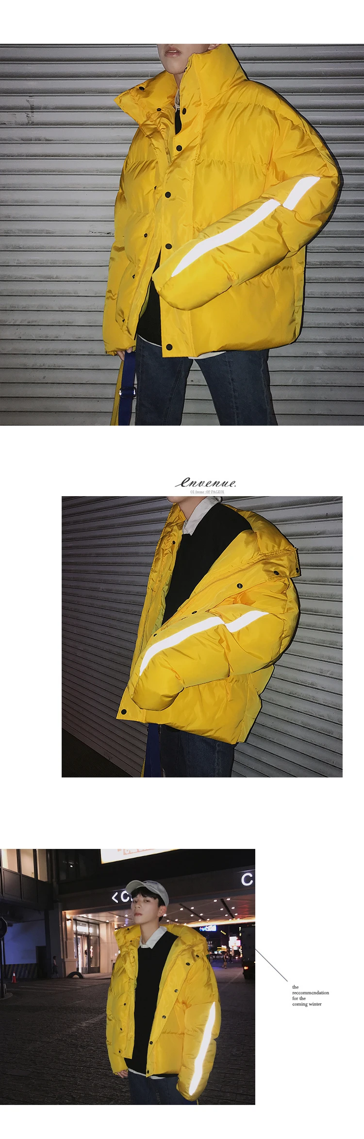Разборчивый высококачественный хип-хоп Мужская зимняя куртка одежда свободные Harajuku мужские пальто со стоячим воротником Мужская ветровка