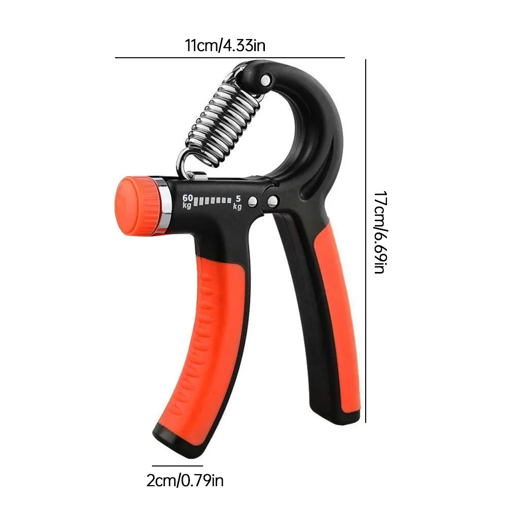 

2PCS Hand Grip Strengthener Adjustable Forearm Exerciser Therapy Gripper Finger Pinch Carpal Expander Hand Exerciser Grip