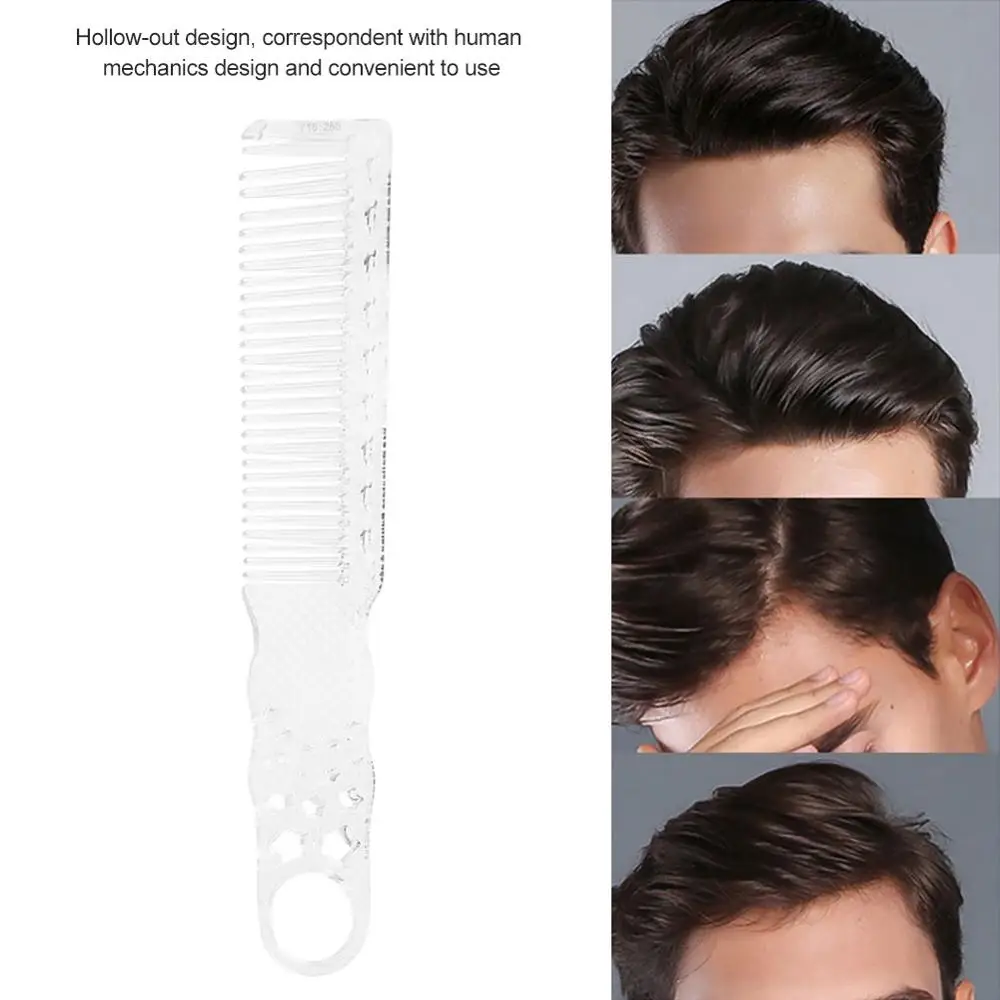 Парикмахерская прозрачная расческа для волос резка жаростойкая Антистатическая
