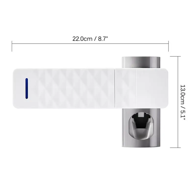 

2 In 1 UV Bathroom Set Toothbrush Sterilizer Toothbrush Holder Automatic Toothpaste Squeezers Dispenser bathroom accessories