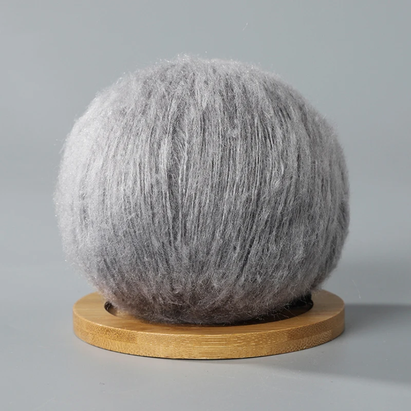 

50g Mohair Silk Wool Yarn For Knitting Thin angora Mohair Soft Crochet Yarns Hand Knit Sweater Scarf Shawl Cardigan Puffy Thread