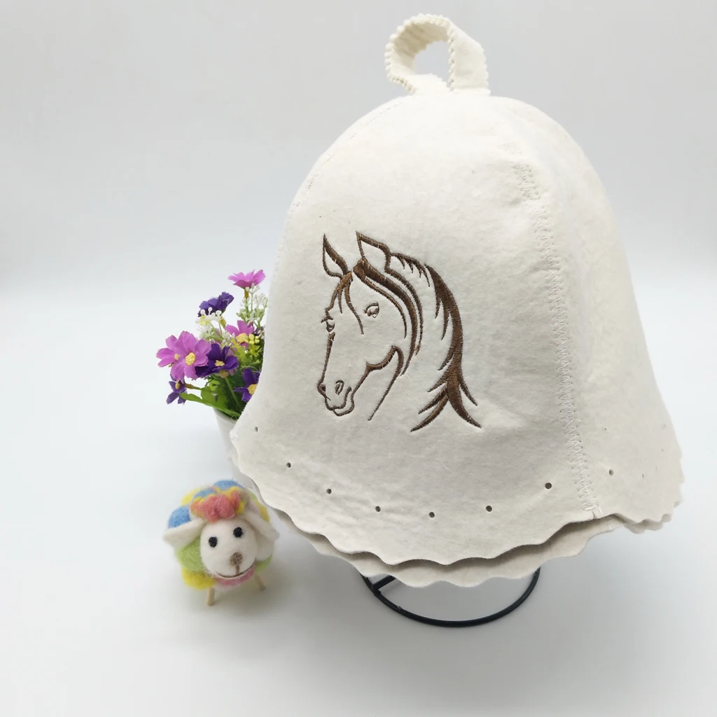 Sauna Hat Russian Banya Cap Wool Felt Modern Lightweight Head Protection for Men and Women Kids | Дом и сад