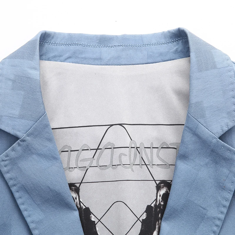 2019 новый модный мужской повседневный костюм весна и осень однотонный деловой