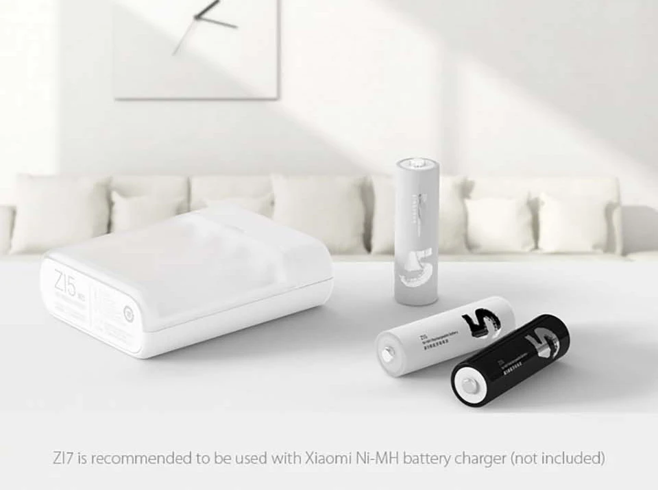 Xiaomi ZMI ZI7 ZI5 AAA 700mAh AA 1800mAh 1,2 V перезаряжаемый Ni-MH аккумулятор и зарядное устройство для AA и AAA