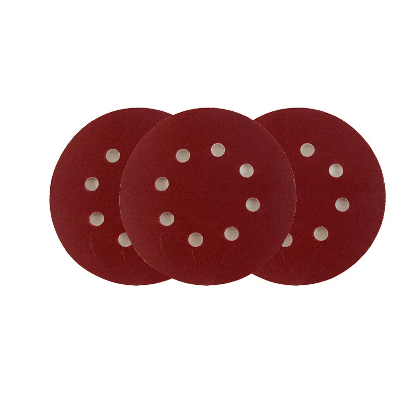 

Durable 10pcs/set 125mm 5"/5inch Sanding Discs 8 Holes Sandpaper Pads Set Hook & loop Abrasive sander paper for polishing tools