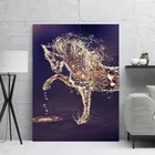 Абстрактная Картина на холсте с изображением водной лошади, Настенная картина в скандинавском стиле, современные Hd плакаты и принты, модульный Декор для дома, гостиной, спальни
