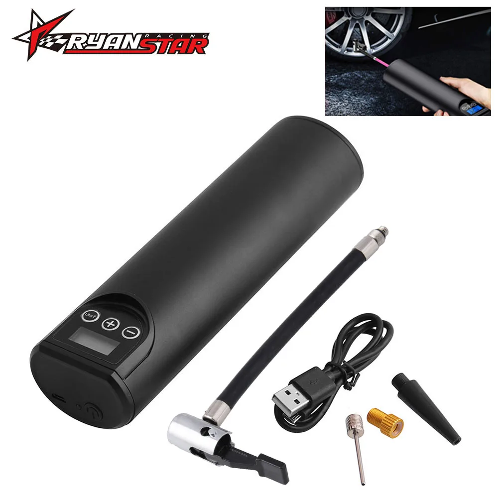 Насос для шин Портативный с ЖК дисплеем 150psi 15 л/мин|Воздушный насос| |