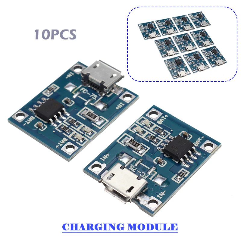 Зарядная плата для литиевых батарей 10 шт./лот 4 2 в Micro USB модуль зарядного
