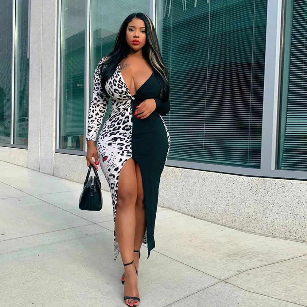 Женское сексуальное длинное платье макси на бретелях с длинным рукавом и