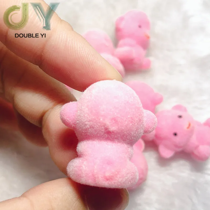 12 шт. розовая флокирующая кукла милая Фотосумка/фотообезьянка игрушки подарок на