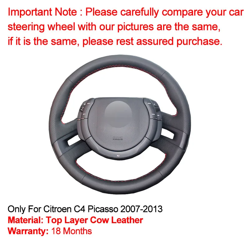 Ручной швейный чехол рулевого колеса автомобиля Volant топ из коровьей кожи Volante для