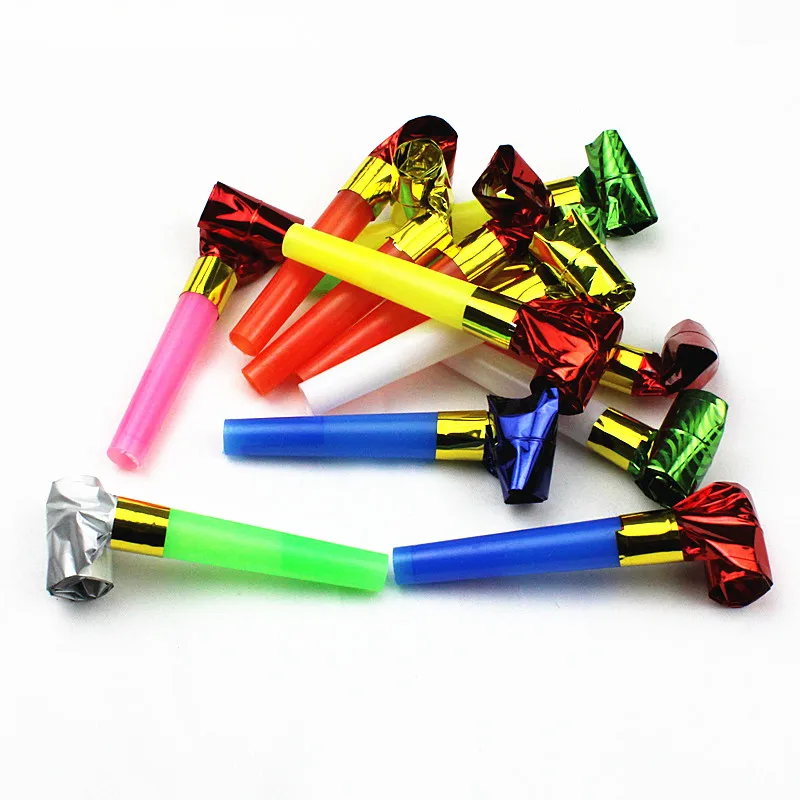20 шт. 6 5 см День рождения разноцветные вечерние выбросы свистки Дети сувениры