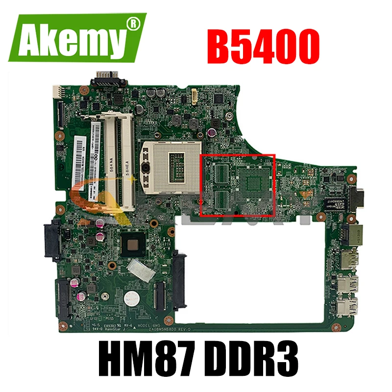 Материнская плата Akemy DA0BM5MB8D0 для Lenovo M5400 B5400 материнская ноутбука PGA947 HM87 DDR3 100%