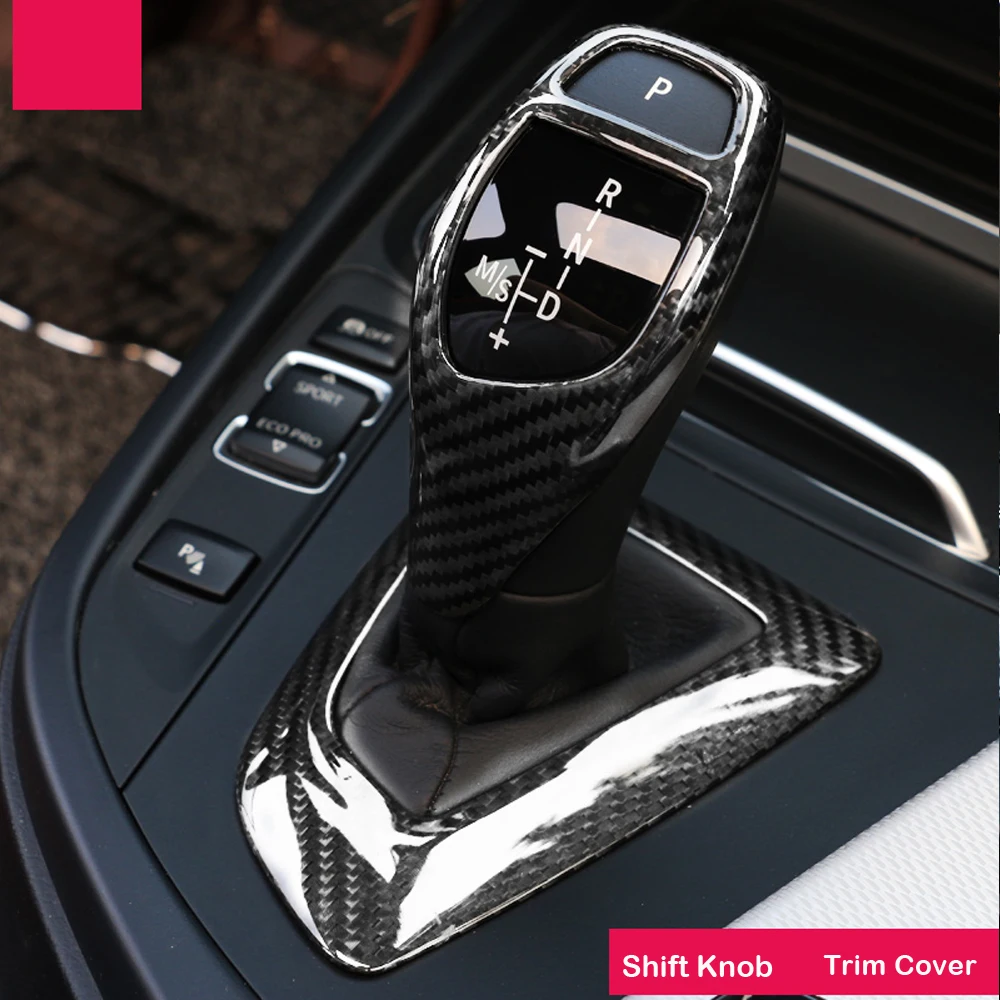Ручка переключения передач из натурального углеродного волокна накладка на