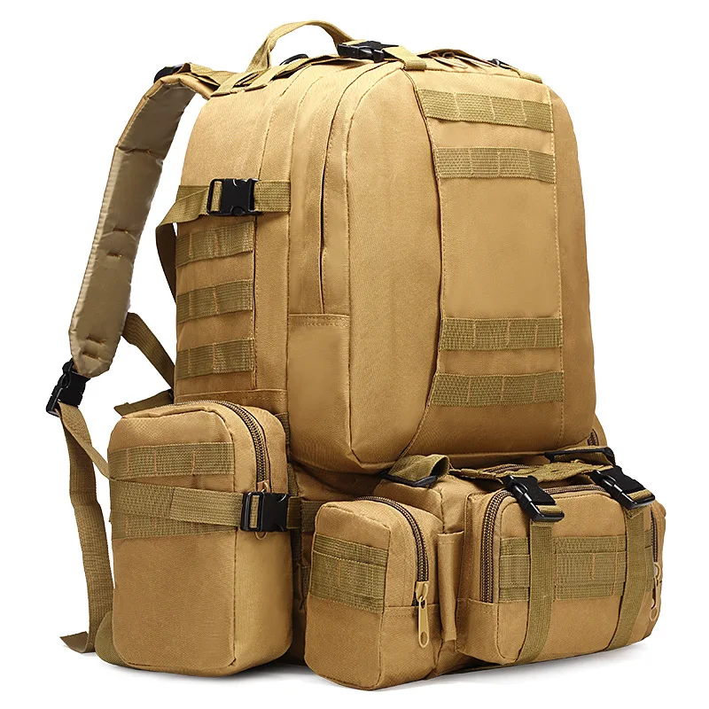 

50L Outdoor Backpack Molle Military Tactical Backpack Rucksack Sports Bag Waterproof Camping Hiking Backpack for Travel