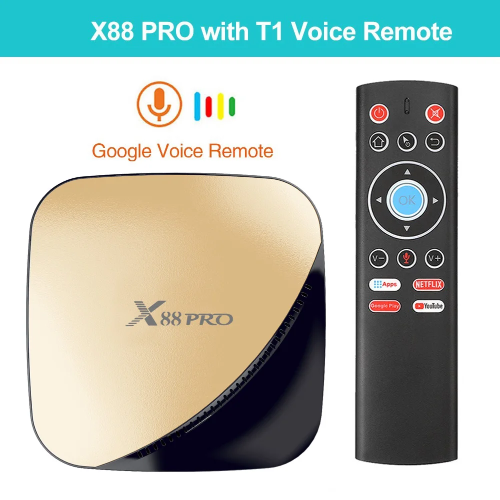 Android 9,0 ТВ приставка X88 PRO 4 Гб 64 Гб 32G RK3318 1080P 60fps H.265 USB3.0 Google Play Store Netflix Youtube 4K медиаплеер 2G 16G