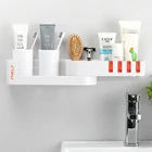 Ванная комната вращающийся стеллаж для хранения Кухня хранения угловые полки для ванной с крючки стены смонтированный органайзер для Ванная комната аксессуары