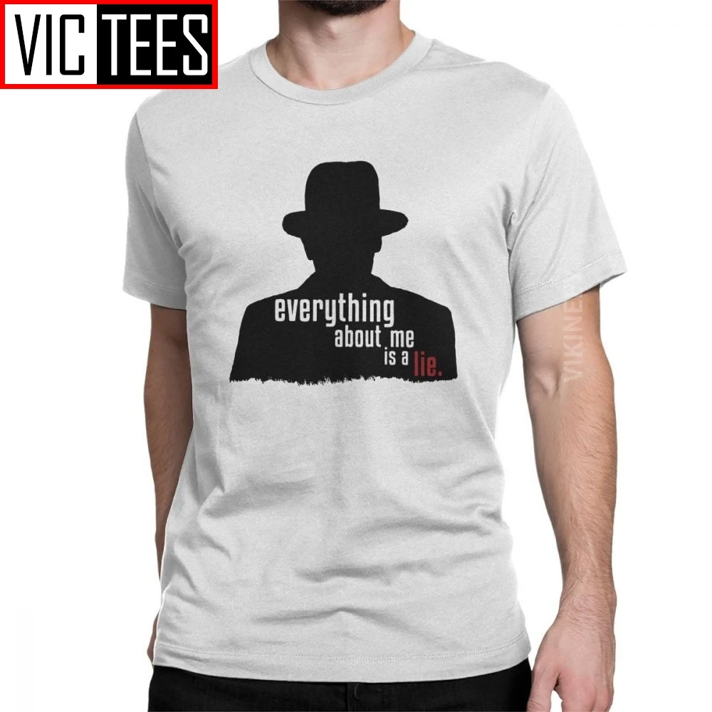 Все обо мне Черная Мужская футболка Reddington Raymond Tv Red Hat Crime хлопковая