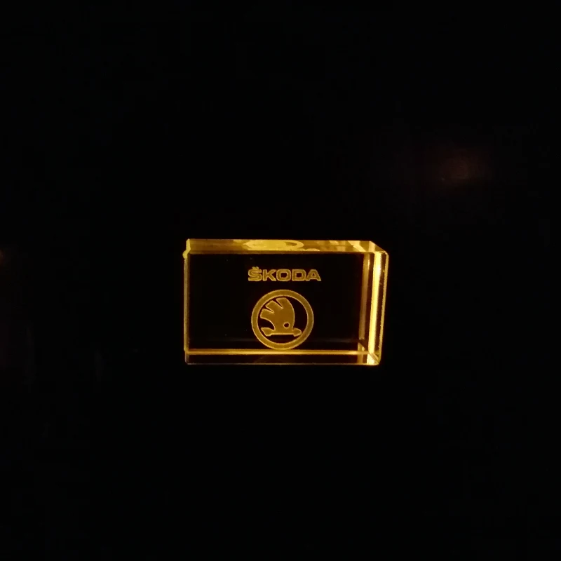 Хрустальный Автомобильный ключ Skoda модный хрустальный USB флэш накопитель с